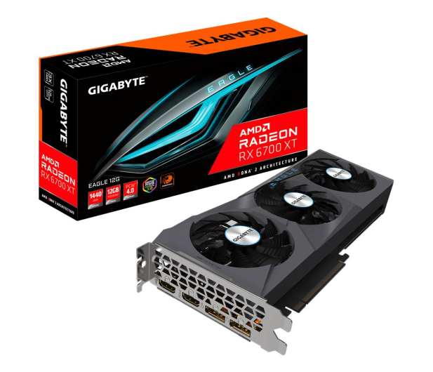 Gigabyte Radeon RX 6700 XT EAGLE 12GB GDDR6 - 640049 - zdjęcie